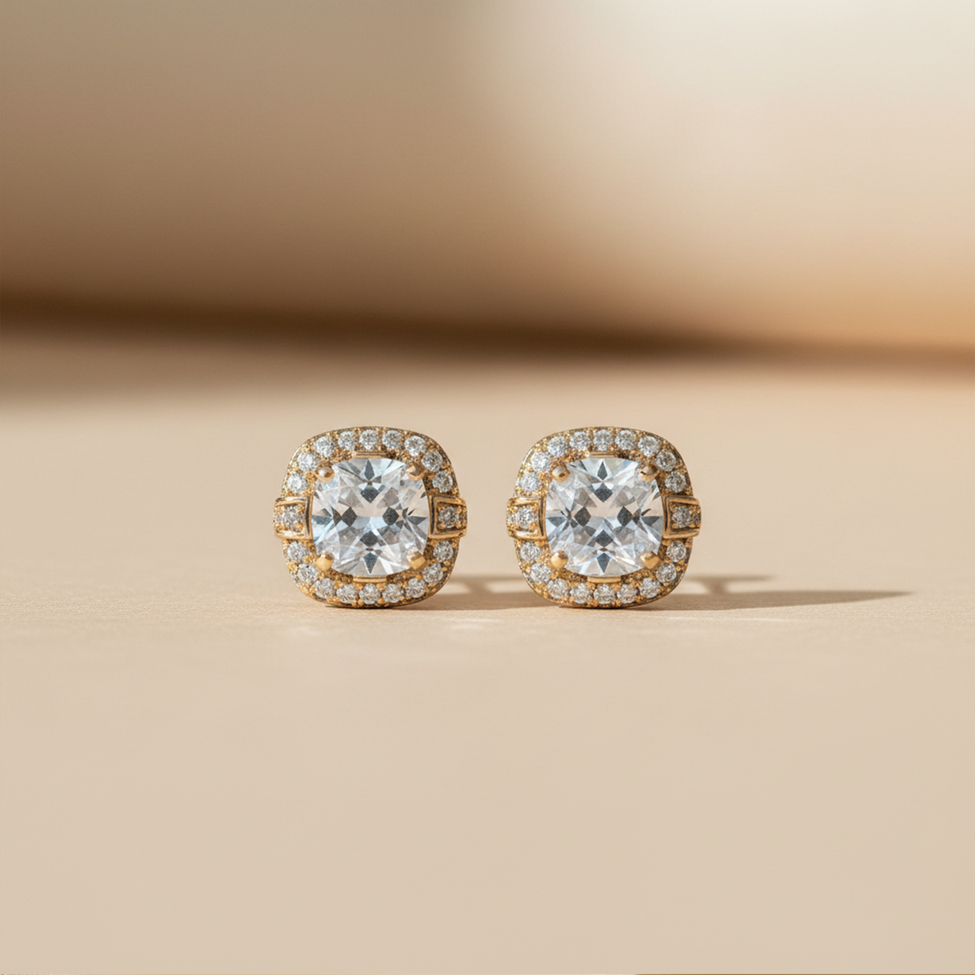 Berry Myth Royale Halo Stud Earrings